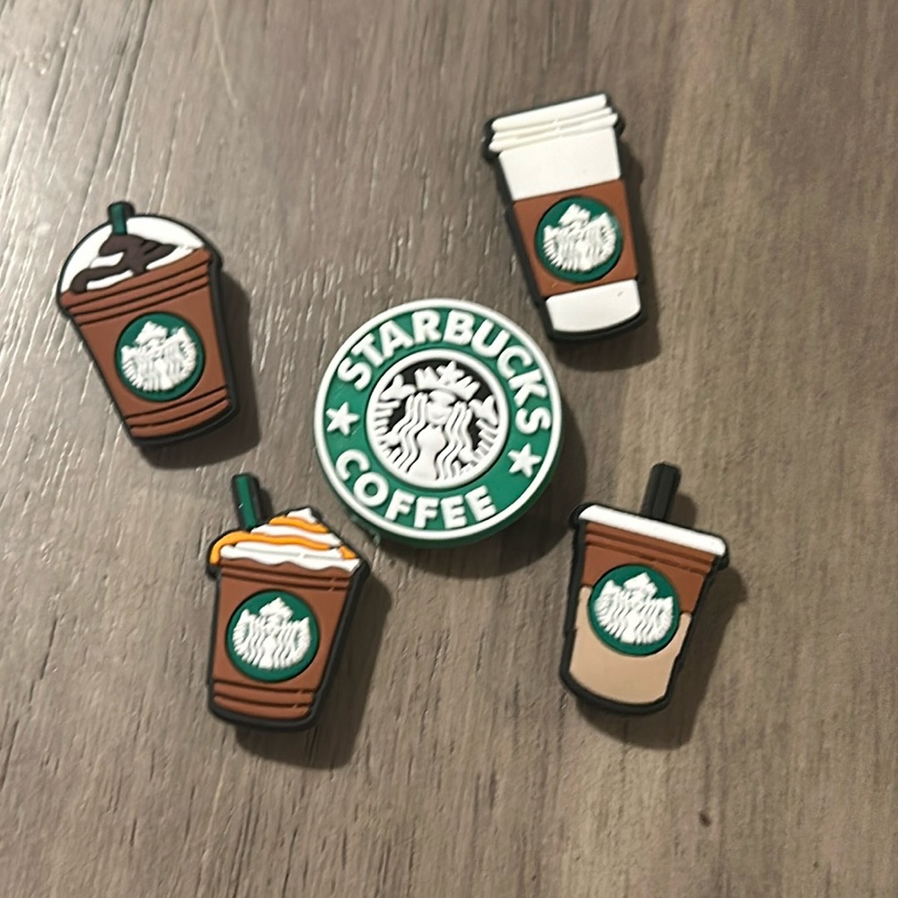 Starbucks croc charms